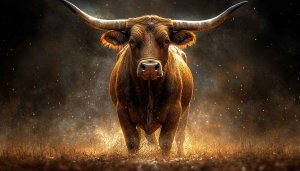 Longhorn Bull Cattle Animal Portrait 4K Desktop Wallpaper Background