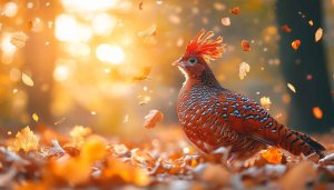 Reeves Pheasant Autumn Leaves Mobile Wallpaper, Free Desktop Background