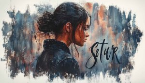Artistic Woman Portrait Painting Style Mobile Wallpaper Background Free