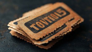 Vintage Ticket Stub Wallpaper Texture Background for 4K Desktop
