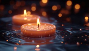 Floating Candlelight Still Life Wallpaper 4K Desktop Background Free
