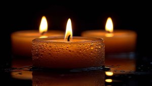 Candlelight Ambiance Wallpaper - Relaxing Flame for Desktop & Mobile