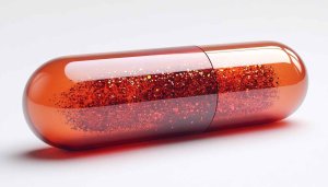 Sparkling Red Capsule Glitter 4K Desktop Background Mobile Wallpaper