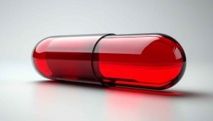 Red Pill Macro Wallpaper, Medical Concept Mobile Background, Transparent Capsule