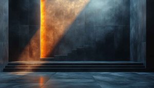 Modern Minimalist Architecture 4K Desktop Wallpaper, Abstract Interior Space Design