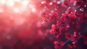 Red Flower Wallpaper For Desktop Free Cherry Blossom Background
