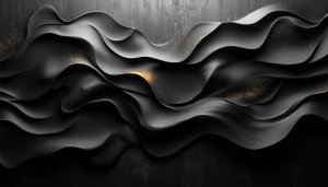 Elegant Black Waves 4K Desktop Background Curvy Mobile Wallpaper