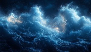 Ocean Waves Aesthetic Wallpaper - 4K Mobile and Desktop Background