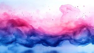 Watercolor Painting Abstract Art Pink and Blue Mobile Background