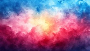 Abstract Pink Red Blue Watercolor Painting Free Mobile Wallpaper