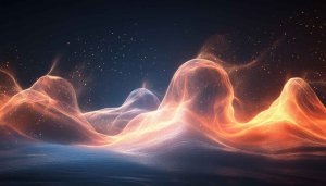 Abstract Fire Mountains Sparkles 4K Desktop Wallpaper Free Mobile Background