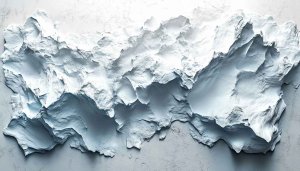 3D Rendered Iceberg Mobile Wallpaper - Free Abstract White Background