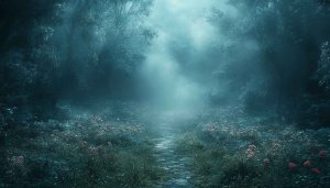 Misty Forest Path 4K Wallpaper - Free Desktop Background