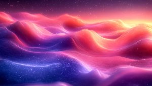 Abstract Galaxy Landscape 4K Wallpaper, Mobile Background, Pink Purple Aesthetic