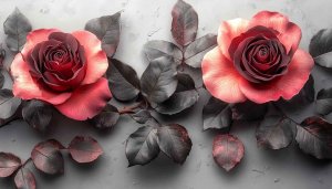 Elegant Red Rose Flower 4K Desktop Wallpaper Aesthetic Floral Design