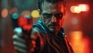 Action Film Noir Character 4K Desktop Background Free Mobile Wallpaper