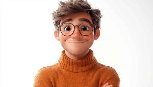Animated Character Portrait Mobile Background, Pixar Style Wallpaper Free