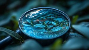 Magnifying Glass Green Plants 4K Mobile Wallpaper Free Background