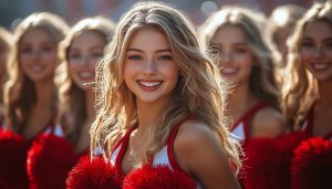 Cheerleader Team HD Mobile Wallpaper Free Sports Cheer Background