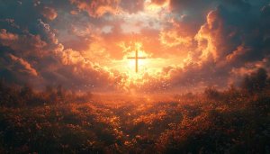 Christian Cross with Dramatic Sky Mobile Background Wallpaper 4K