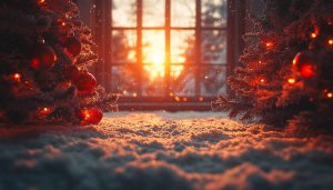 Christmas Scene Mobile Wallpaper Festive Season Winter Holiday Background