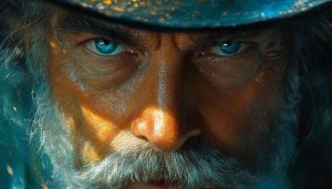 Wizard Close-Up Free Wallpaper, Fantasy Character Portrait Background 4K