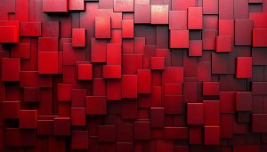 3D Red Cubes Wall Texture 4K Desktop and Mobile Wallpaper