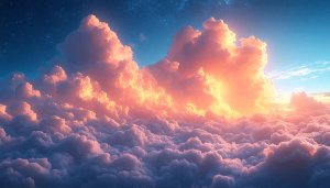 Dreamy Pink Clouds Wallpaper Aesthetic 4K Desktop Background Mobile