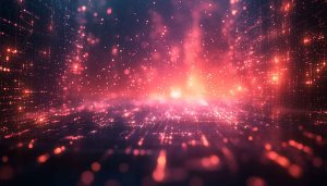 Abstract Red Sparks Technology Background 4K Wallpaper for Desktop Mobile
