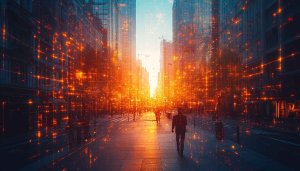 Cyberpunk Cityscape Background 4K Desktop Wallpaper Futuristic Street