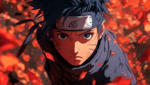 Sasuke Uchiha Naruto Shippuden 4K Wallpaper Art Mobile Background