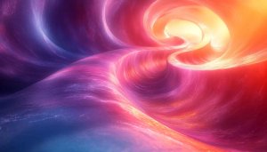 Abstract Colorful Waves 4K Desktop Background Mobile Wallpaper Free