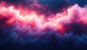 Pink Nebula Cloudscape 4K Wallpaper for Desktop and Mobile