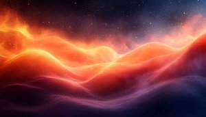 Abstract Orange Nebula Mobile Wallpaper 4K Desktop Background Free