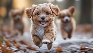 Running Puppy Dog Wallpaper Cute Animal Mobile Background