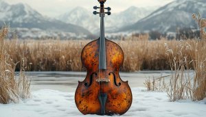 Cello Winter Landscape Wallpaper - Free Mobile and Desktop Backgrounds