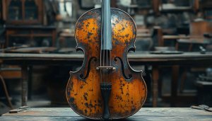 Vintage Cello Musical Instrument 4K Desktop Background Free Mobile Wallpaper