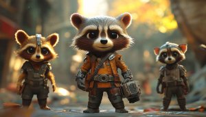 Guardians of the Galaxy Rocket Raccoon Character Art 4K Wallpaper