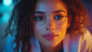 Beautiful Woman Portrait Mobile Wallpaper Aesthetic Background