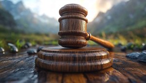 Wooden Gavel Mountains Desktop Background Legal 4K Mobile Wallpaper