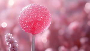 Pink Cherry Blossom Lollipop Aesthetic Mobile Wallpaper Sweet Treat Background