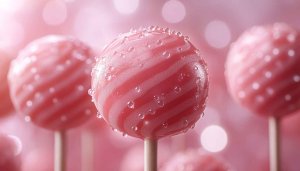 Pink Lollipop Art 4K Background - Sweet Treat Mobile Wallpaper