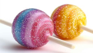 Colorful Sparkle Lollipops Still Life Sweet Candy Mobile Wallpaper