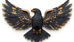 Golden Eagle Wings Art - Free Desktop Wallpaper Background