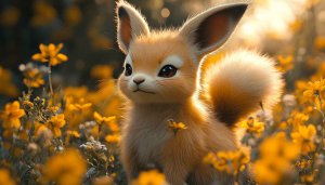 Cute Fox Pokémon Inspired Mobile Wallpaper Background for Free