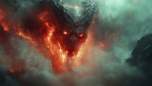 Fiery Demon Mobile Wallpaper 4K Desktop Background No Sign-Up