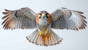 Flying Hawk Wallpaper: Free Wildlife Mobile Background for Bird Lovers