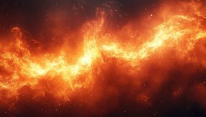 Fiery Galaxy 4K Desktop Wallpaper Space Nebula Background Image