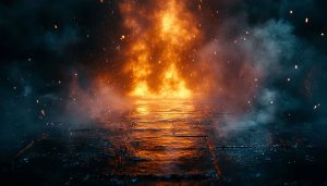 Fiery Explosion 4K Desktop Background Intense Mobile Phone Wallpaper