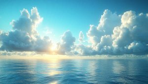 Ocean Sunset Mobile Wallpaper - Free Azure Sea Background Images